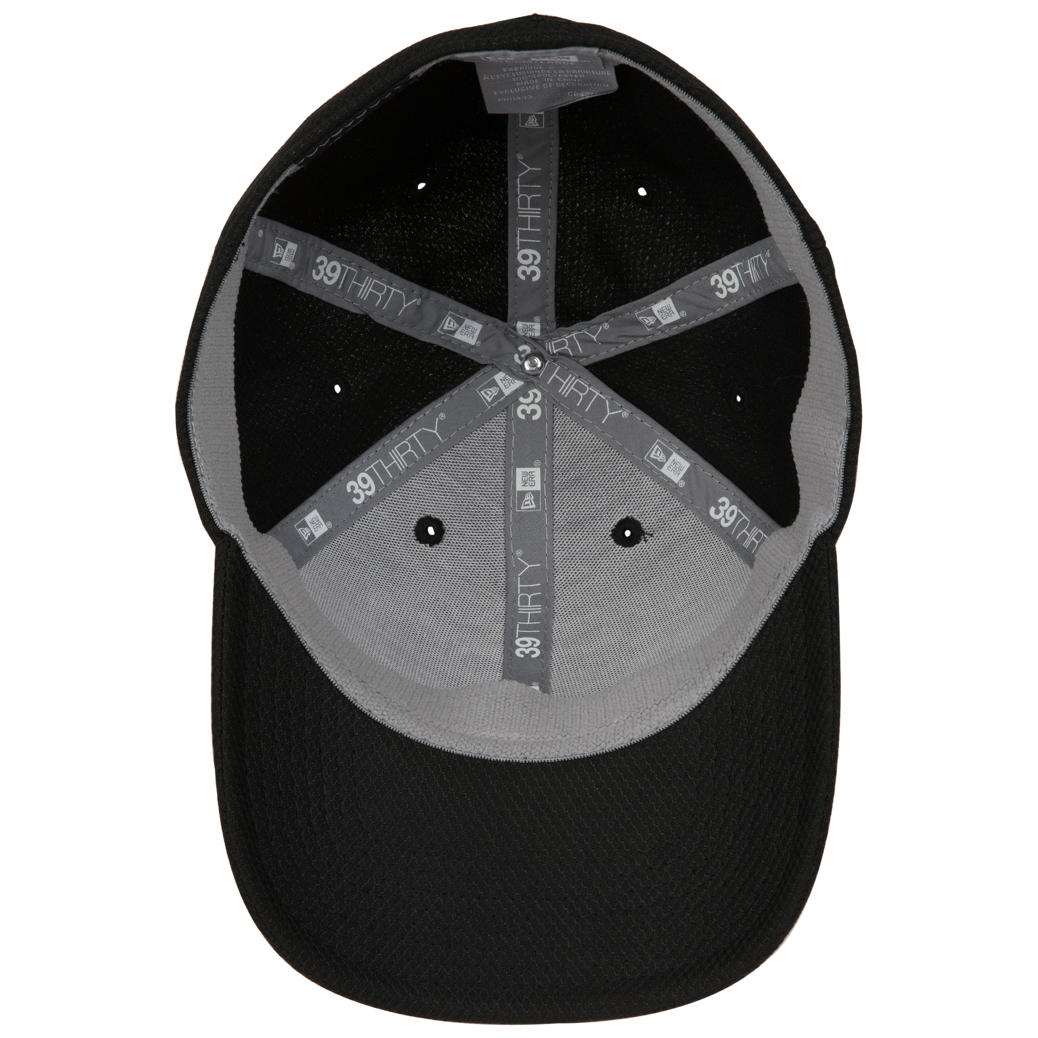 Batman Symbol Black on Black New Era 39Thirty Fitted Hat